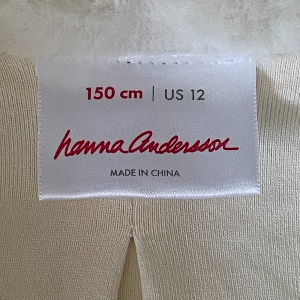 Hanna Andersson Winter White Faux Fur Snap Front Vest Girls Size 12 150cm - Picture 4 of 14